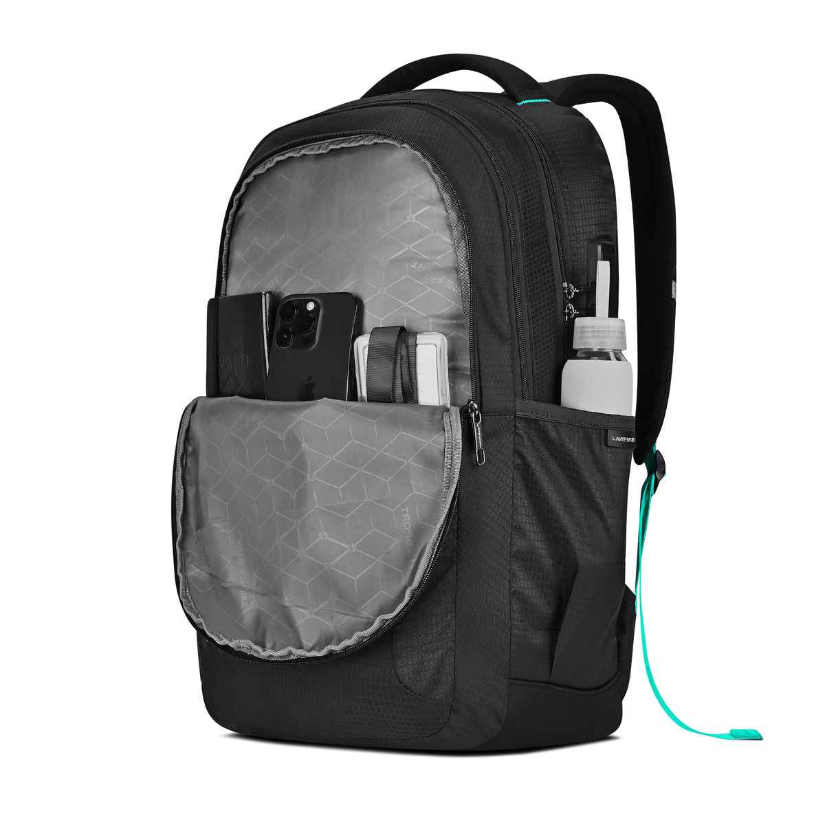 Lavie Sport Unisex Maverick 35 L Laptop Backpack| Fits Upto 15 Inch Laptop | Black