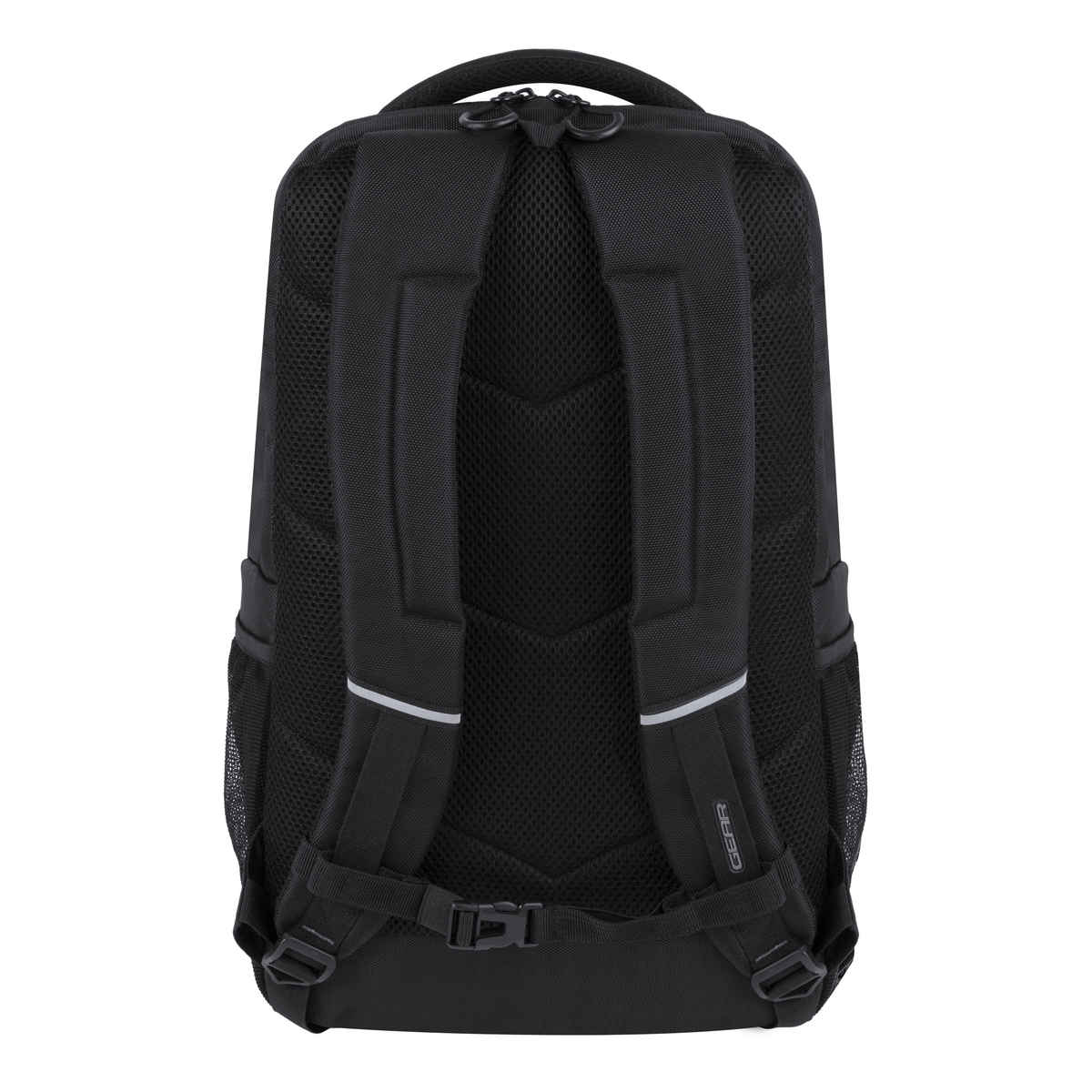 Gear Unisex Solid Artificial Leather 30 L Laptop Backpack | Black - One Size