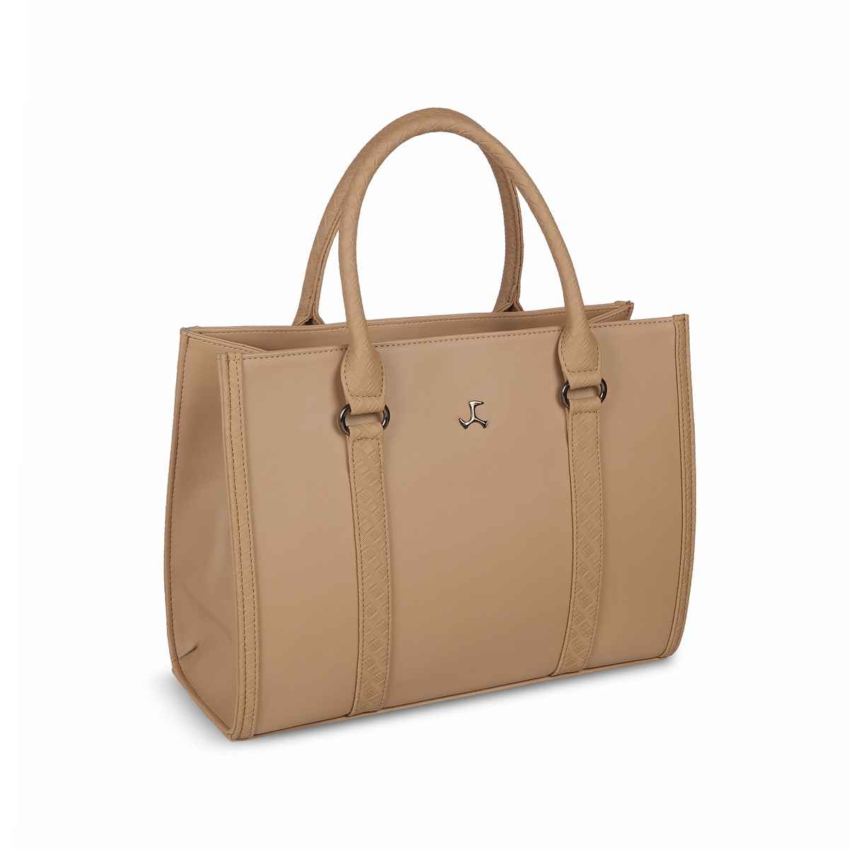 Mochi Women's Pu Satchel Bag | 66-429-20 | Beige