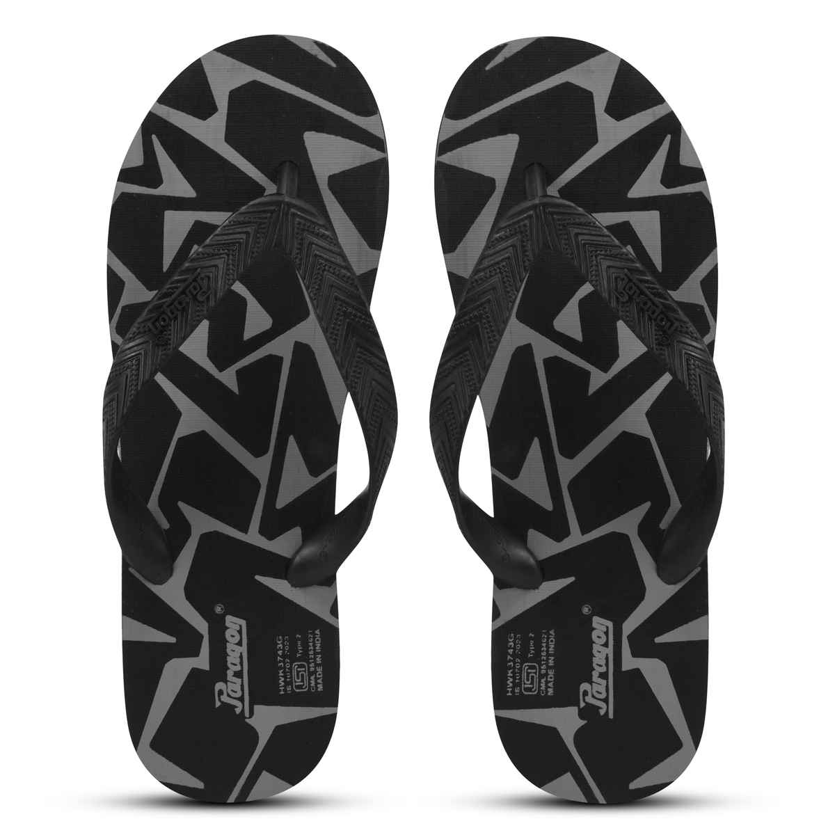 Paragon Men's Lightweight & Waterproof Hawai Slipper| Grey - UK 6