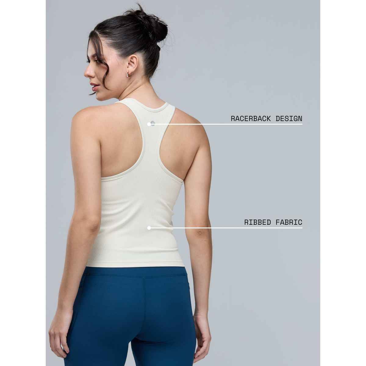 Cava Women's Top Tank Us Later | Ivory - XL