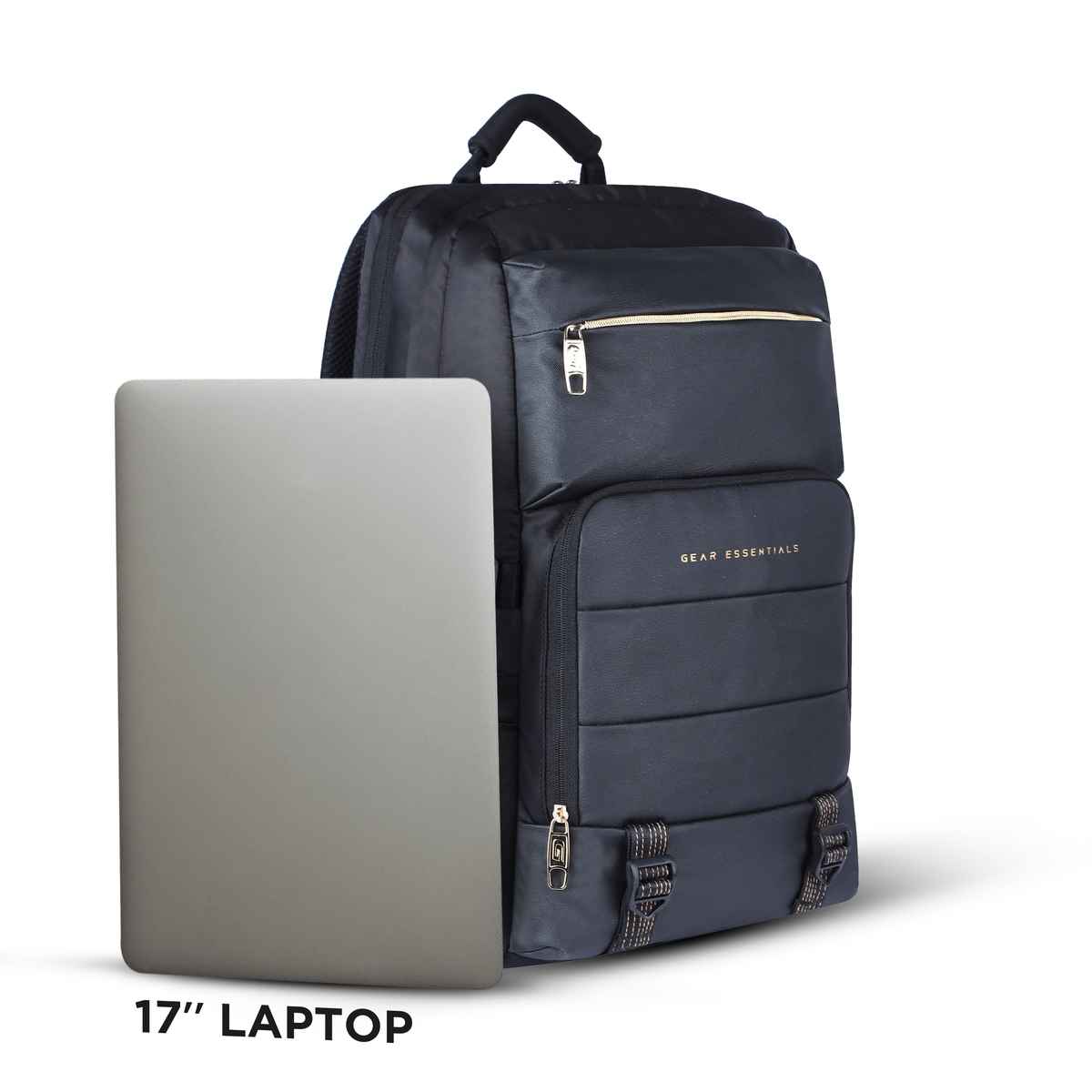 Gear Unisex Solid Polyester 31 L Laptop Backpack | Black - One Size