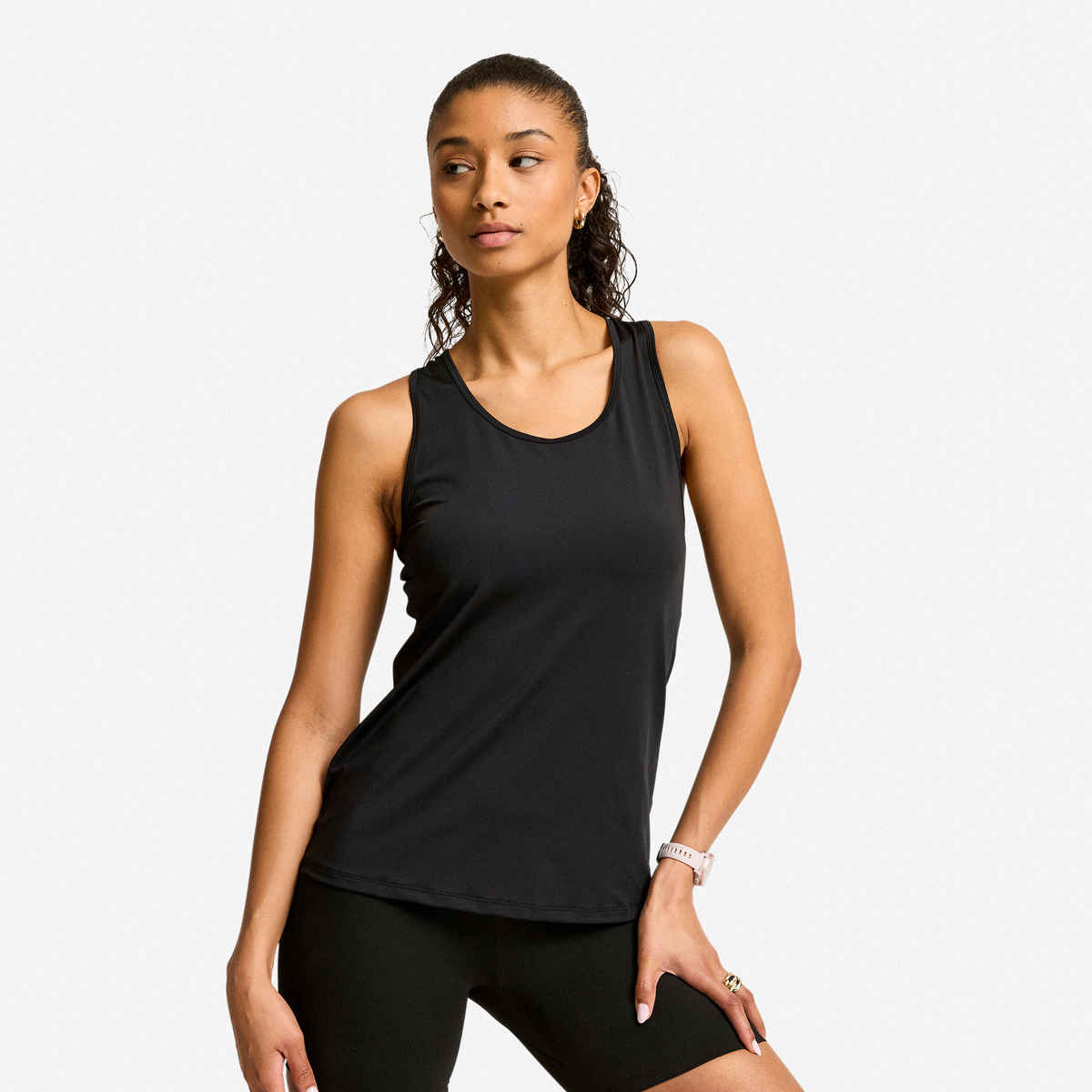 Decathlon Women's Fitness Tank Top Basic | Black | L