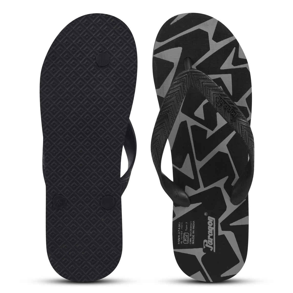 Paragon Men's Lightweight & Waterproof Hawai Slipper| Grey - UK 6