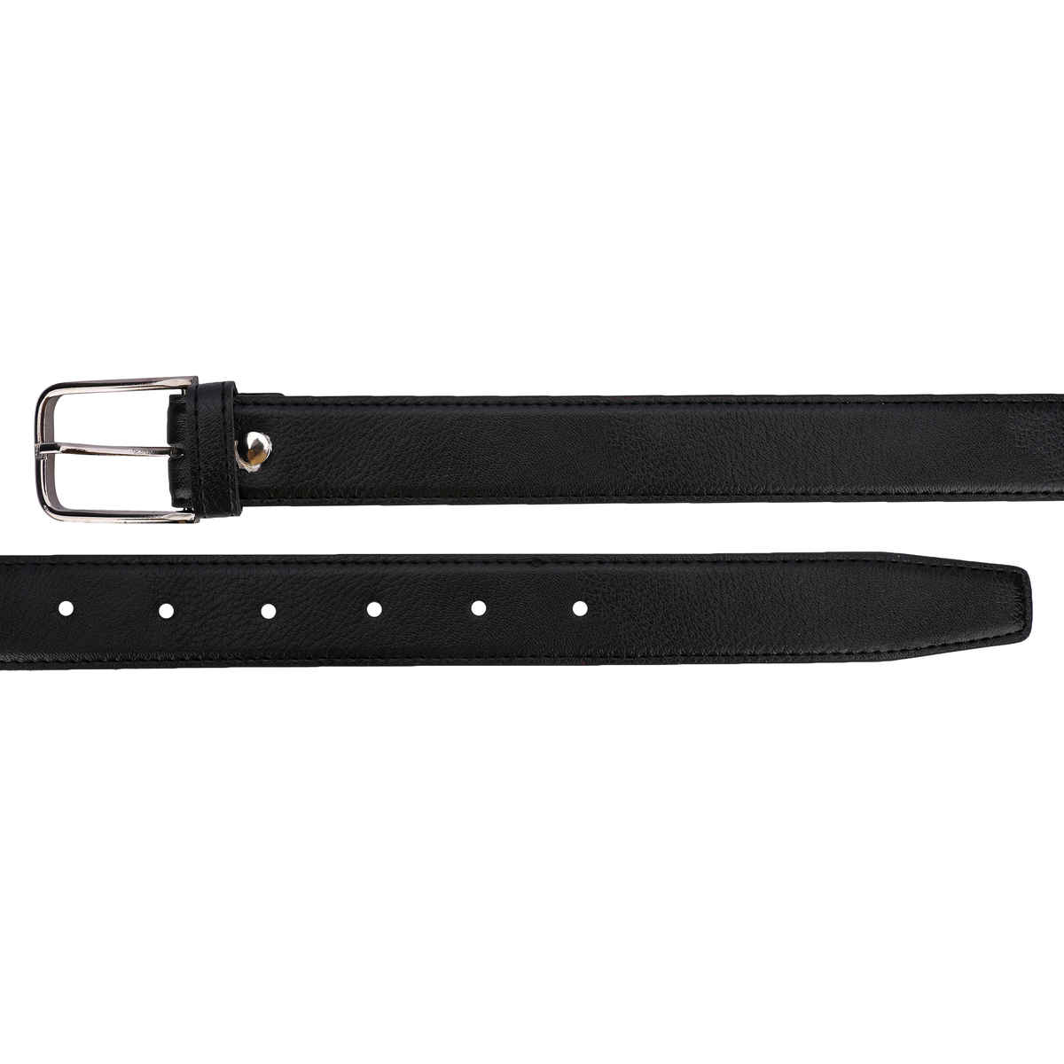 Kastner Men's Artificial Leather Belt with Stylish Metal Buckle | Formal & Casual Wear | Black - 36