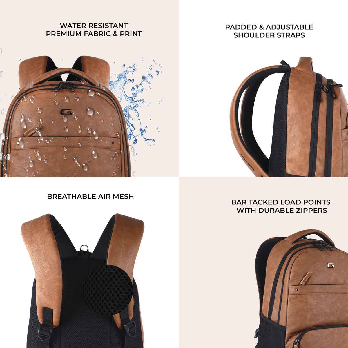 Gear Vintage 2 Leather Lbp - Tan Black