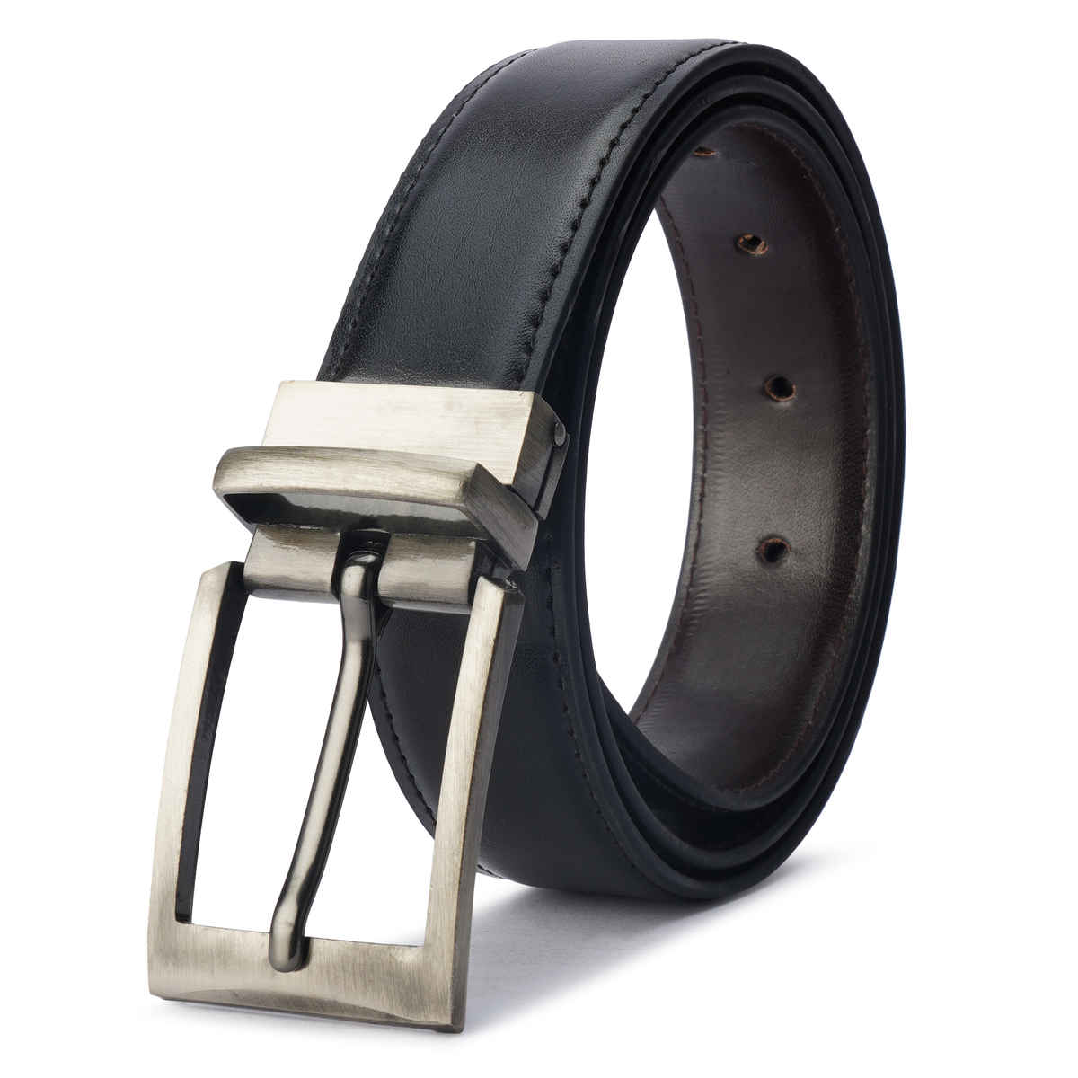 Kastner Men's Artificial Leather Reversible Belt with Dual-Side Design | Multicolour - 34