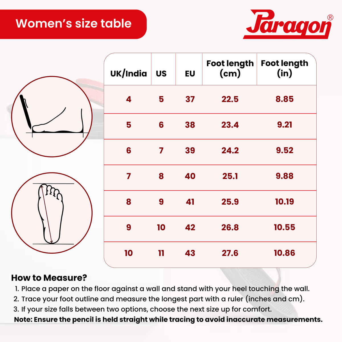 Paragon Women's Lightweight & Waterproof Hawai Slipper| Red - UK 7