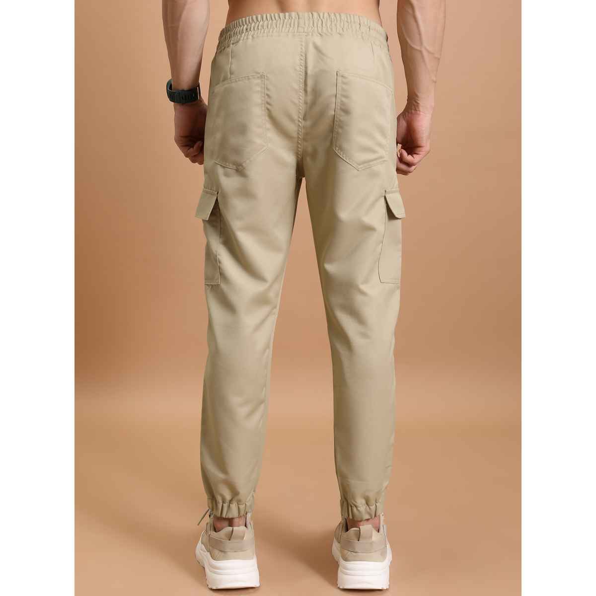 Highlander Men's Casual Cargo Jogger Trouser | Khaki - 30