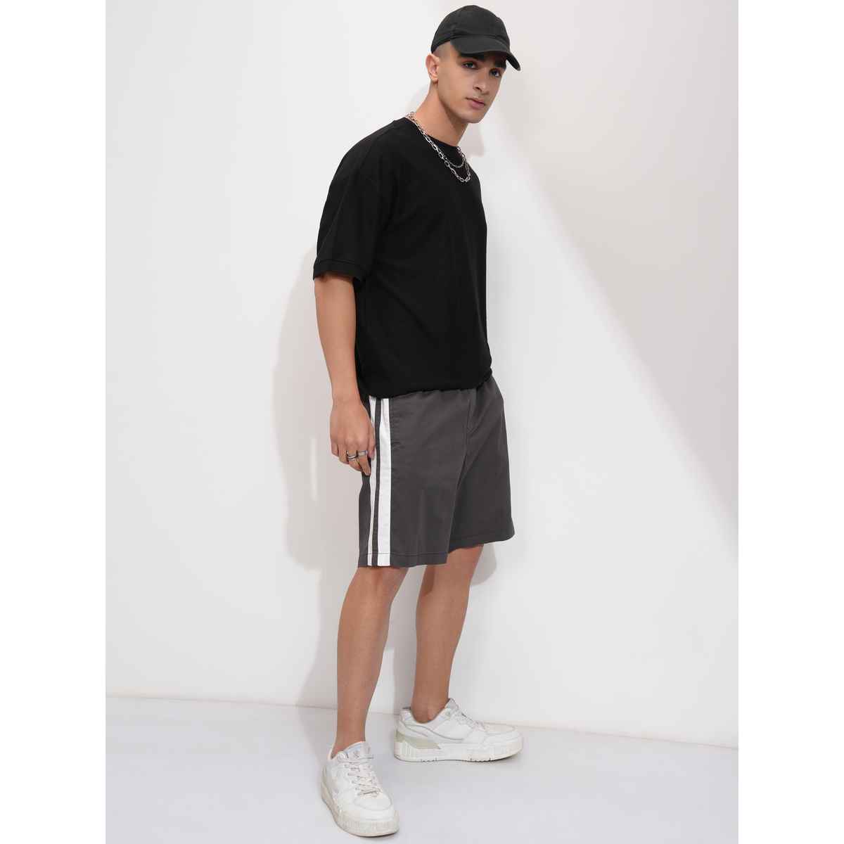 Highlander Men Solid Shorts | Black - 30