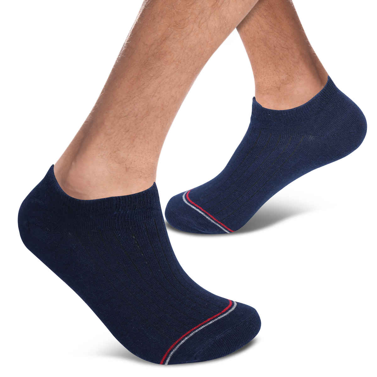 Englo Men's Solid 80% Cotton, 19% Polyester, and 1% Elastane Loafer Socks | Assorted - Free Size