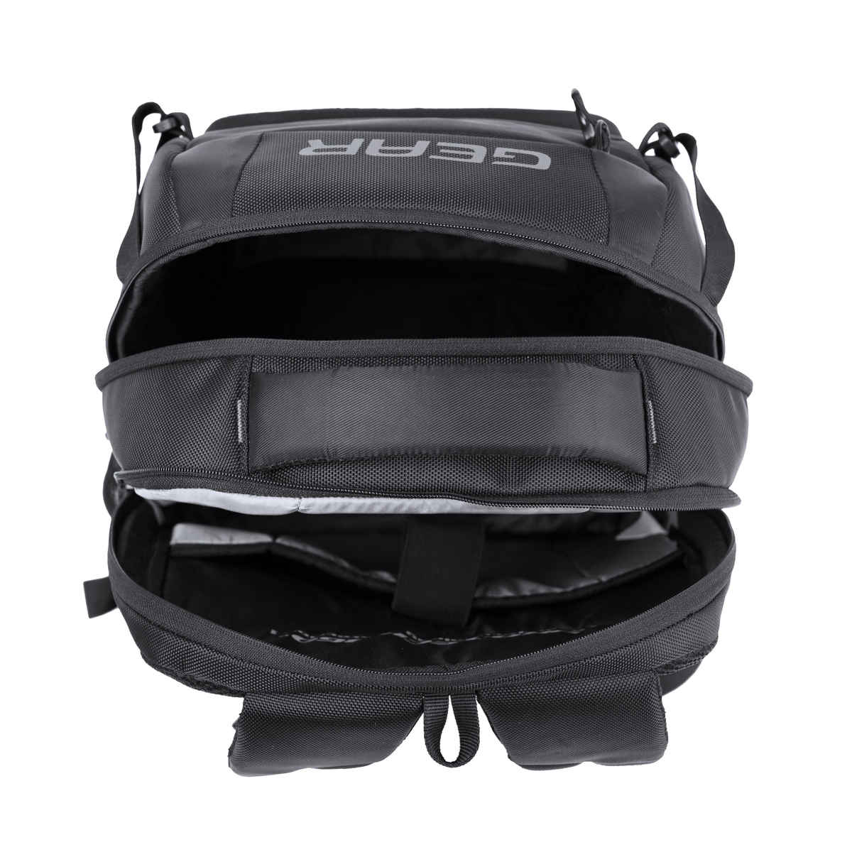 Gear Unisex Solid Artificial Leather 30 L Laptop Backpack | Black - One Size