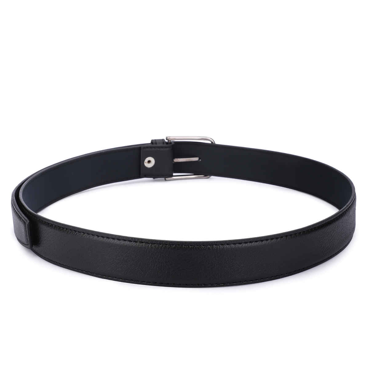 Kastner Men's Artificial Leather Belt with Stylish Metal Buckle | Formal & Casual Wear | Black - 38