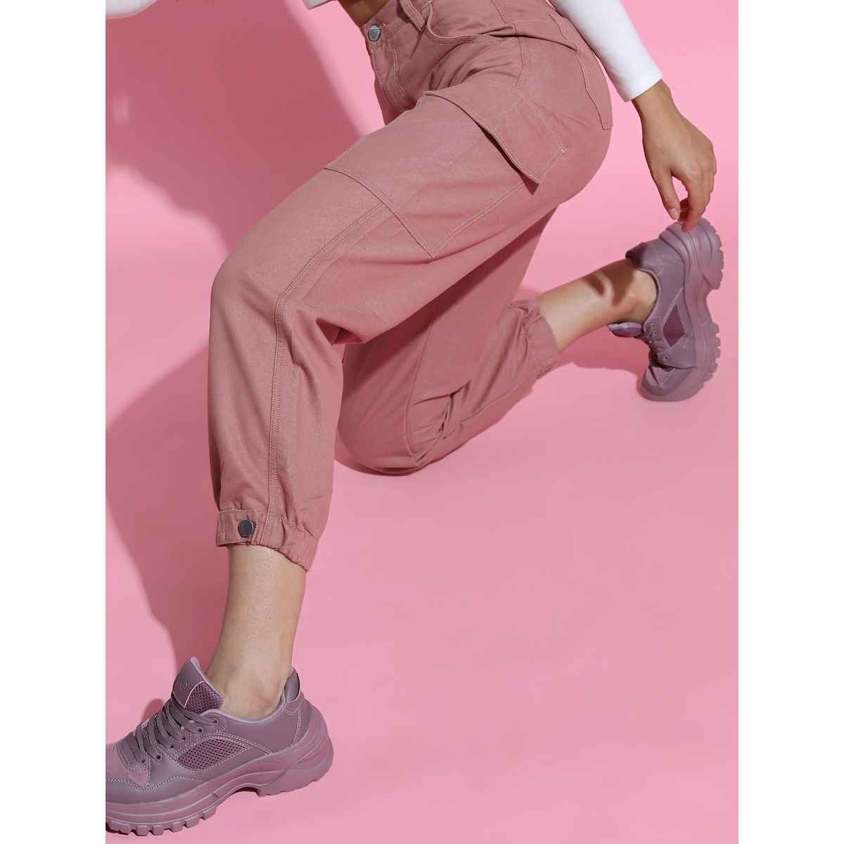 Tokyo Talkies Women's Jogger Jeans | Red - 32