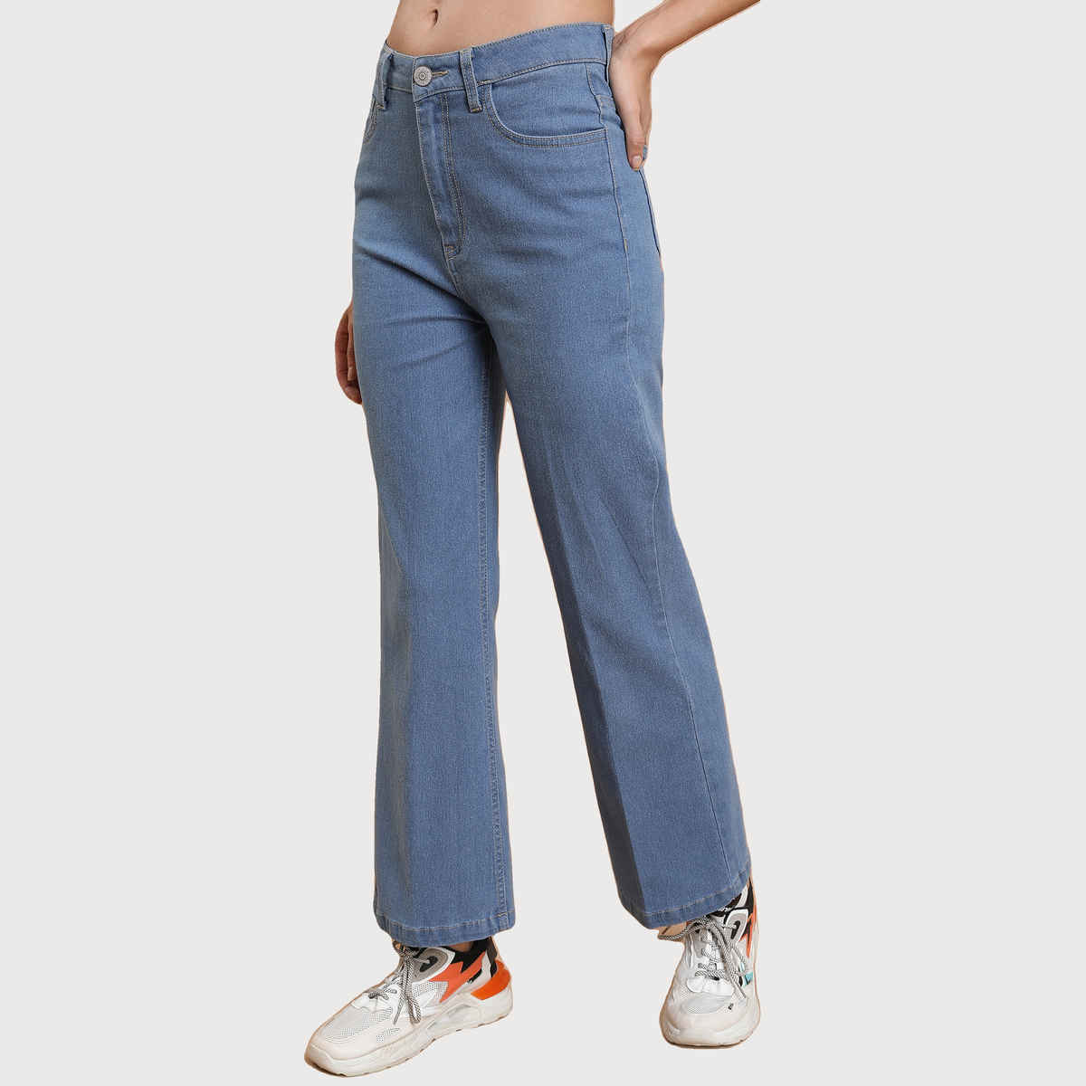 Tokyo Talkies Women's Flared Stretchable Jeans - 34