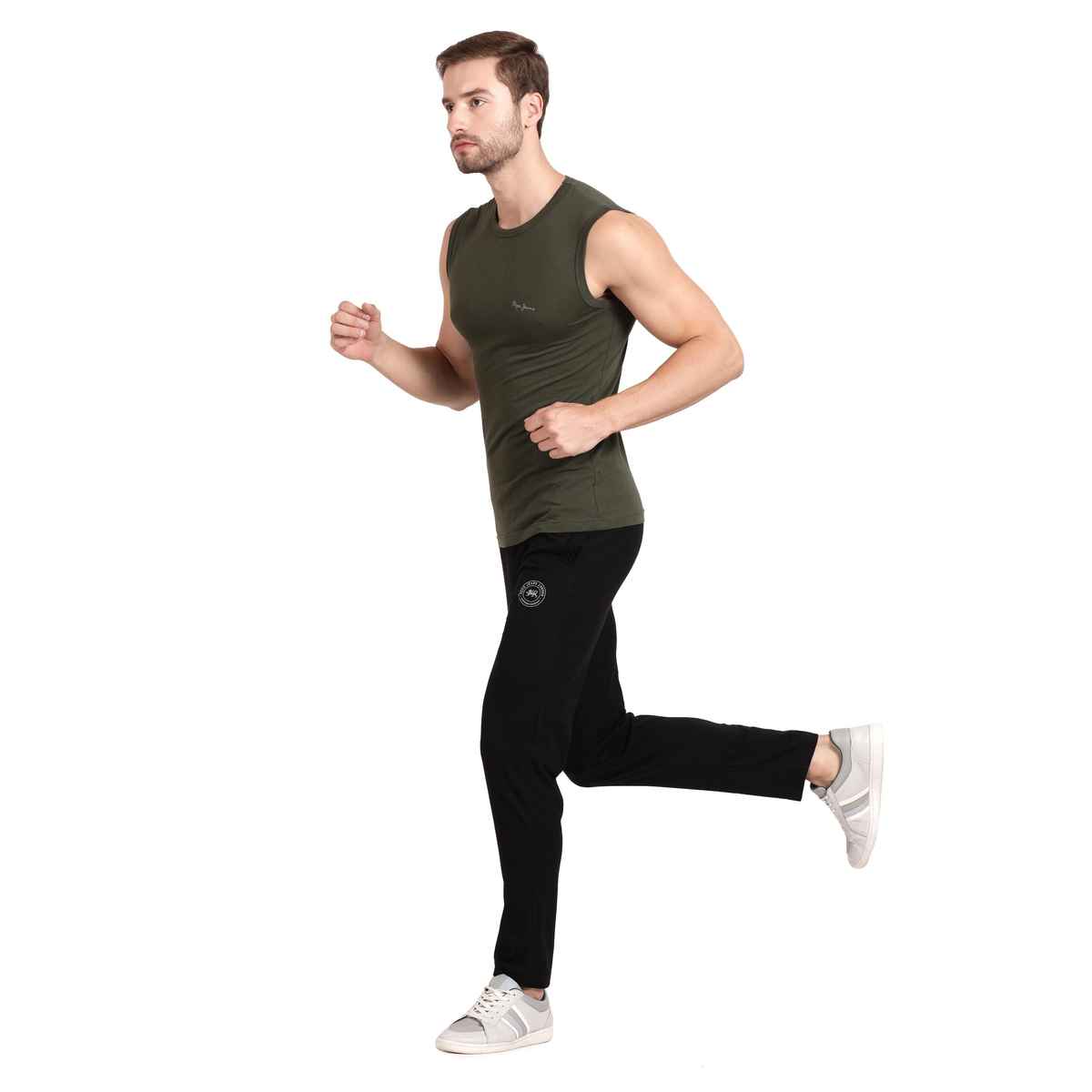 Pepe Jeans Mens Black Regular Track pant - Pack of 1 (M) Comfort Fit, Soft Fabric, Breathable