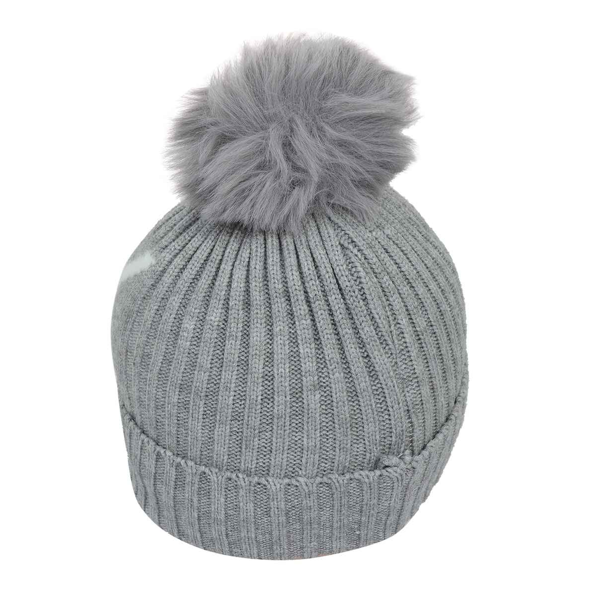 Fabseasons Unisex Solid Acrylic Wool Skull Cap | Grey | 6 months - 3 years