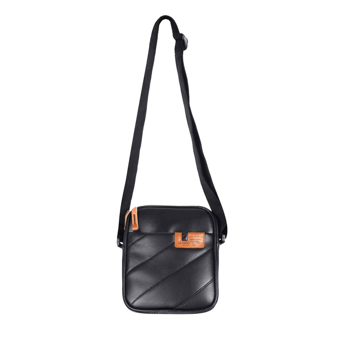 Gear Pleat Messenger - Black Black