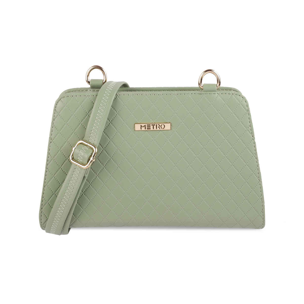Metro Lightgreen Synthetic Wallet for Women | 95-115-60