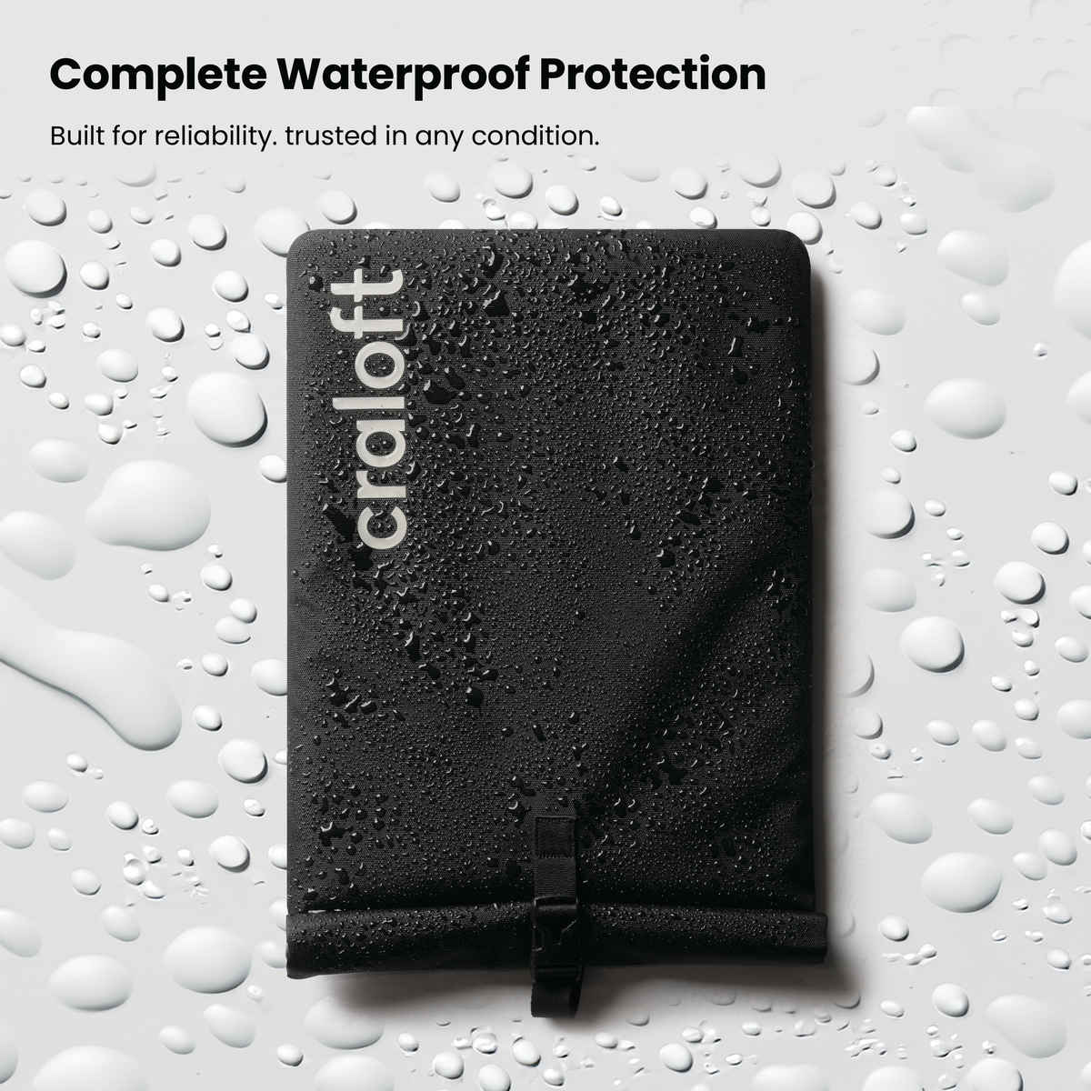 Craloft Waterproof 16 Inch Laptop Sleeve Cover, Slim Rain Protective Bag with 8mm Padding