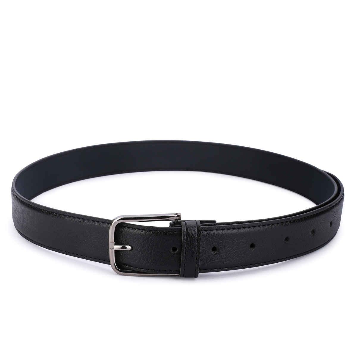 Kastner Men's Artificial Leather Belt with Stylish Metal Buckle | Formal & Casual Wear | Black - 34
