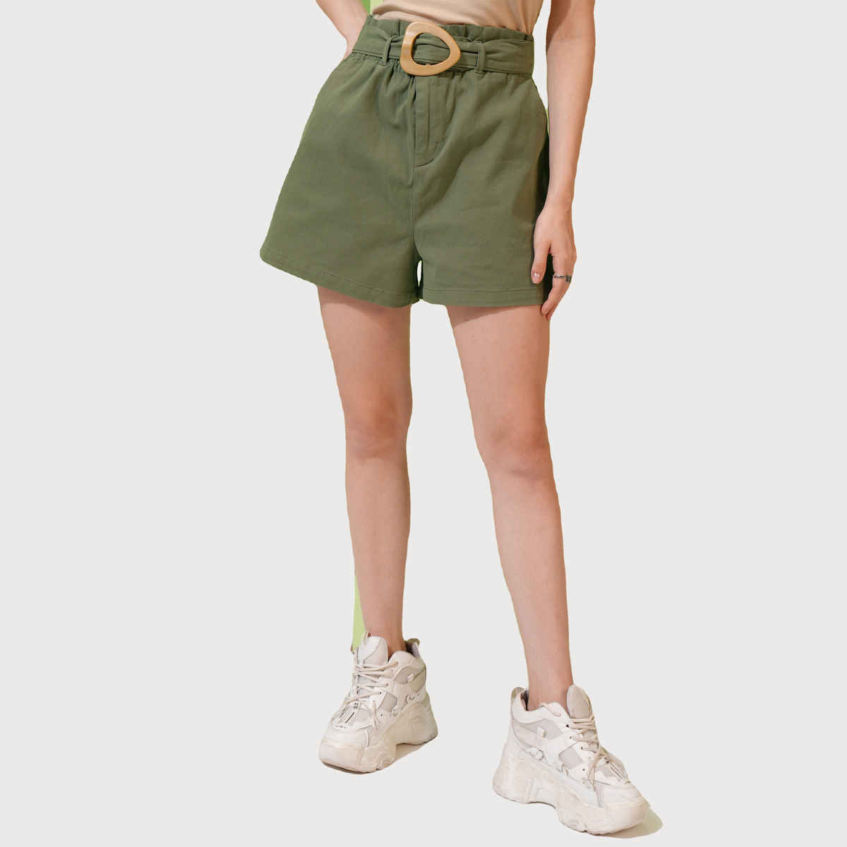 Tokyo Talkies Women's Capulet Below Knee Short | Green - S