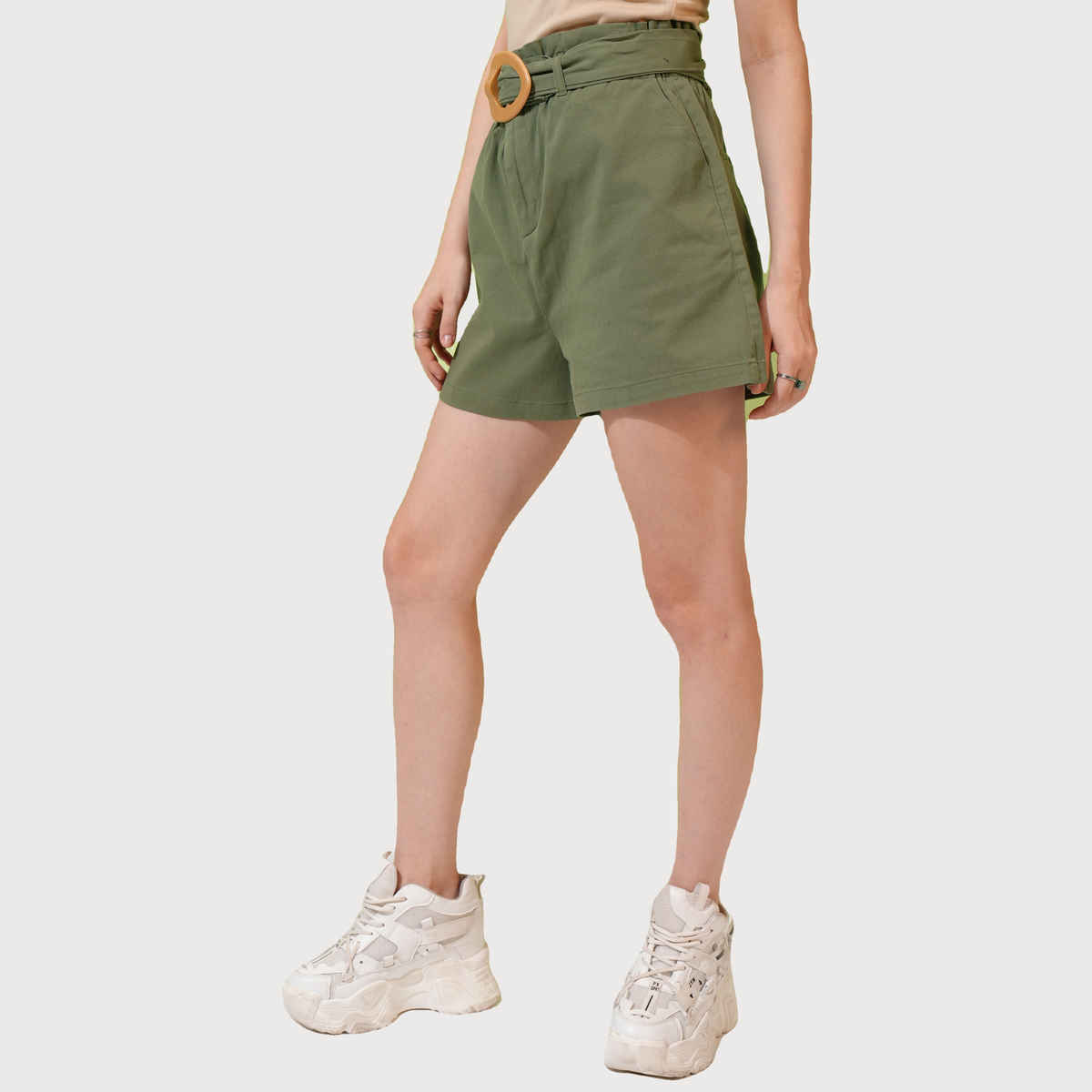 Tokyo Talkies Women's Capulet Below Knee Short | Green - S