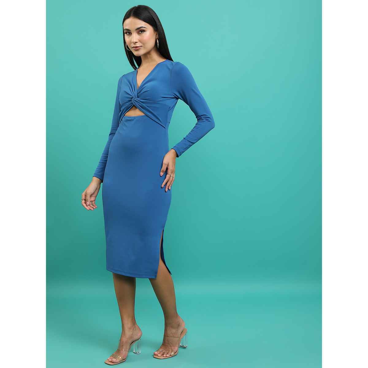 Ketch Women's Bodycon Dress | Blue - M