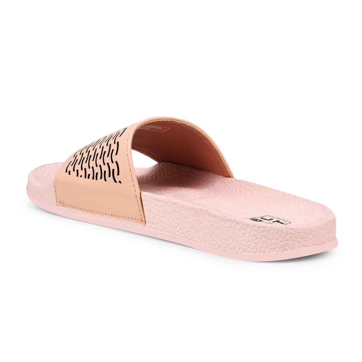 Paragon Lightweight Slides For Women With Cushion Comfort Bolt Pink | UK 5