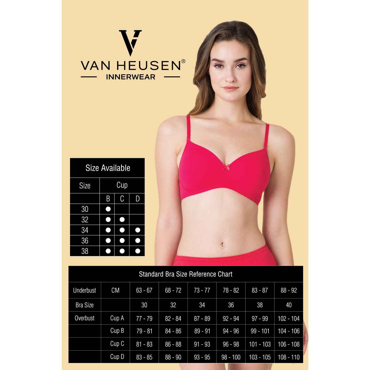 Van Heusen Women Skin Cotton Minimizer Bra - Wireless | Non Padded | Full Coverage - 44C
