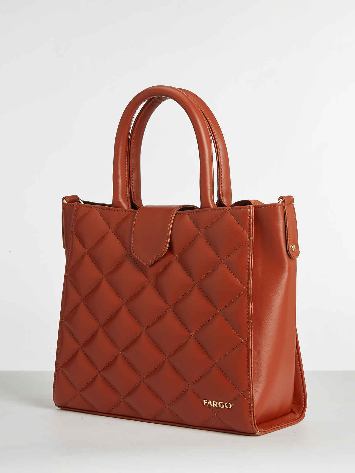 FARGO Women's Hera Quilted Handbag | FGO-891 | Tan