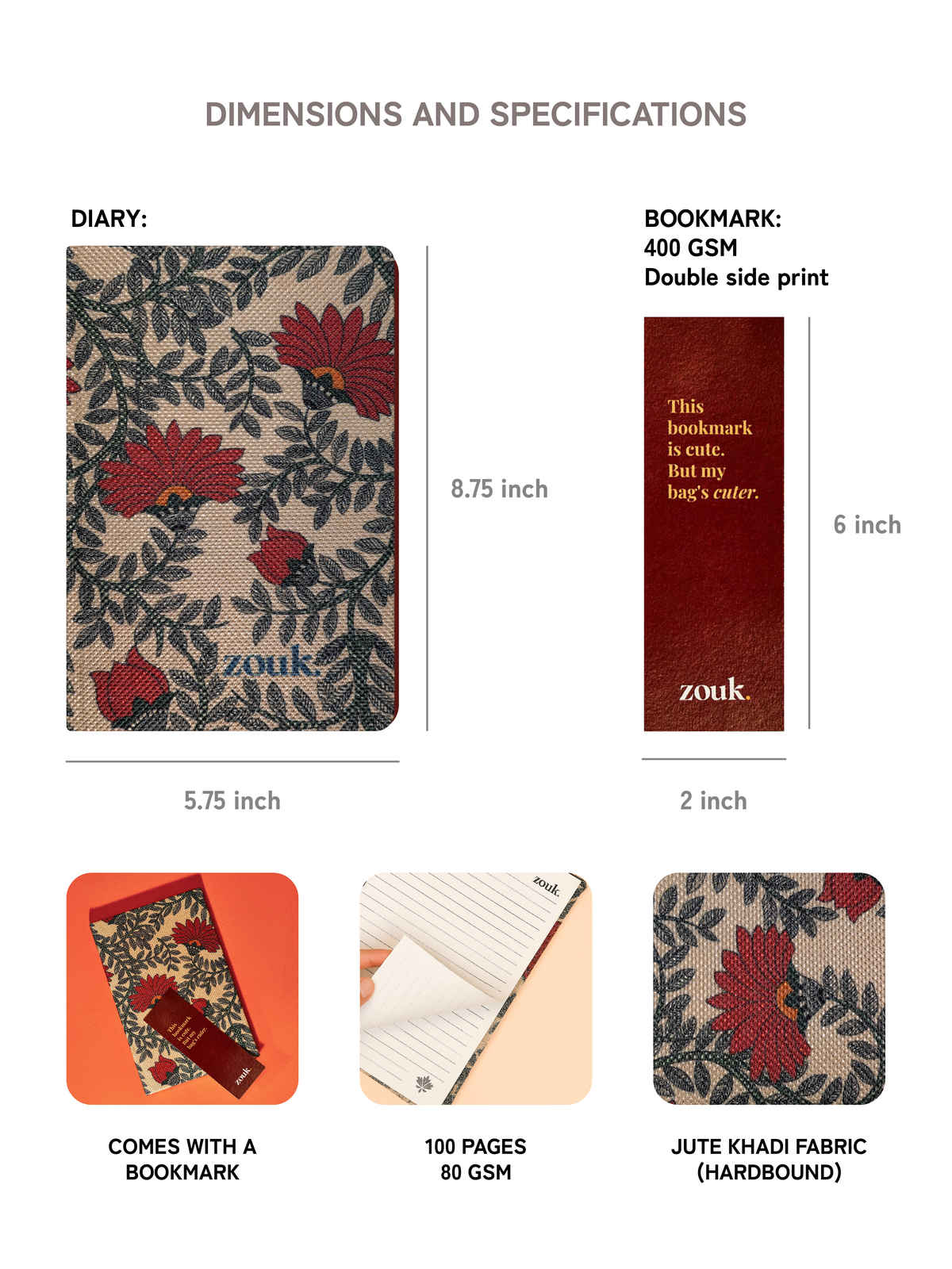 Zouk Nawabi Classic Floral Gift Box For Women