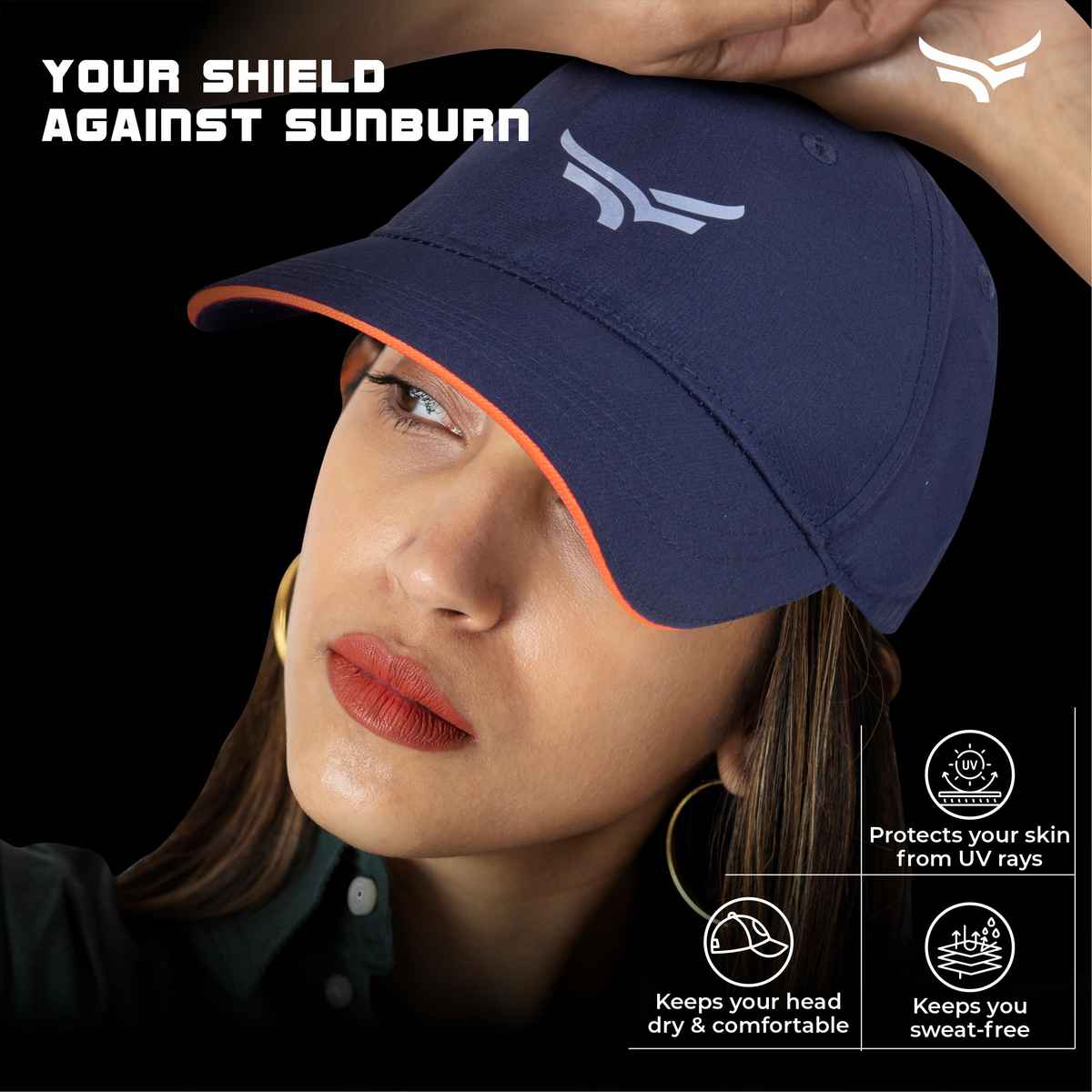 Xtrim Sports Cap - Blue and Orange