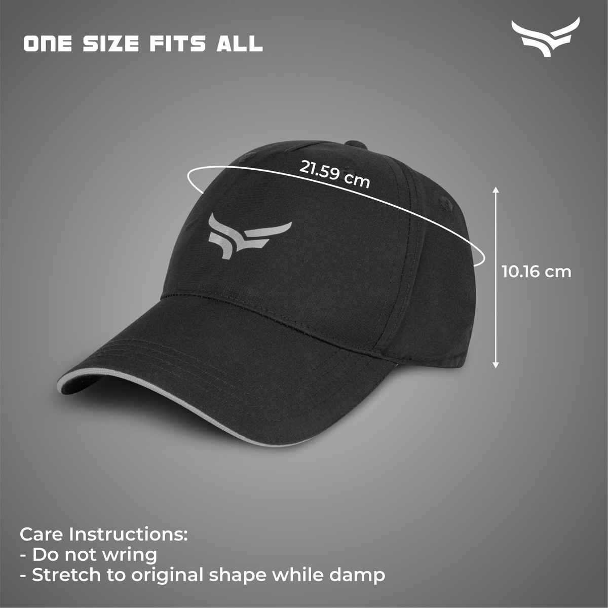 Xtrim Sports Cap - Black and Grey