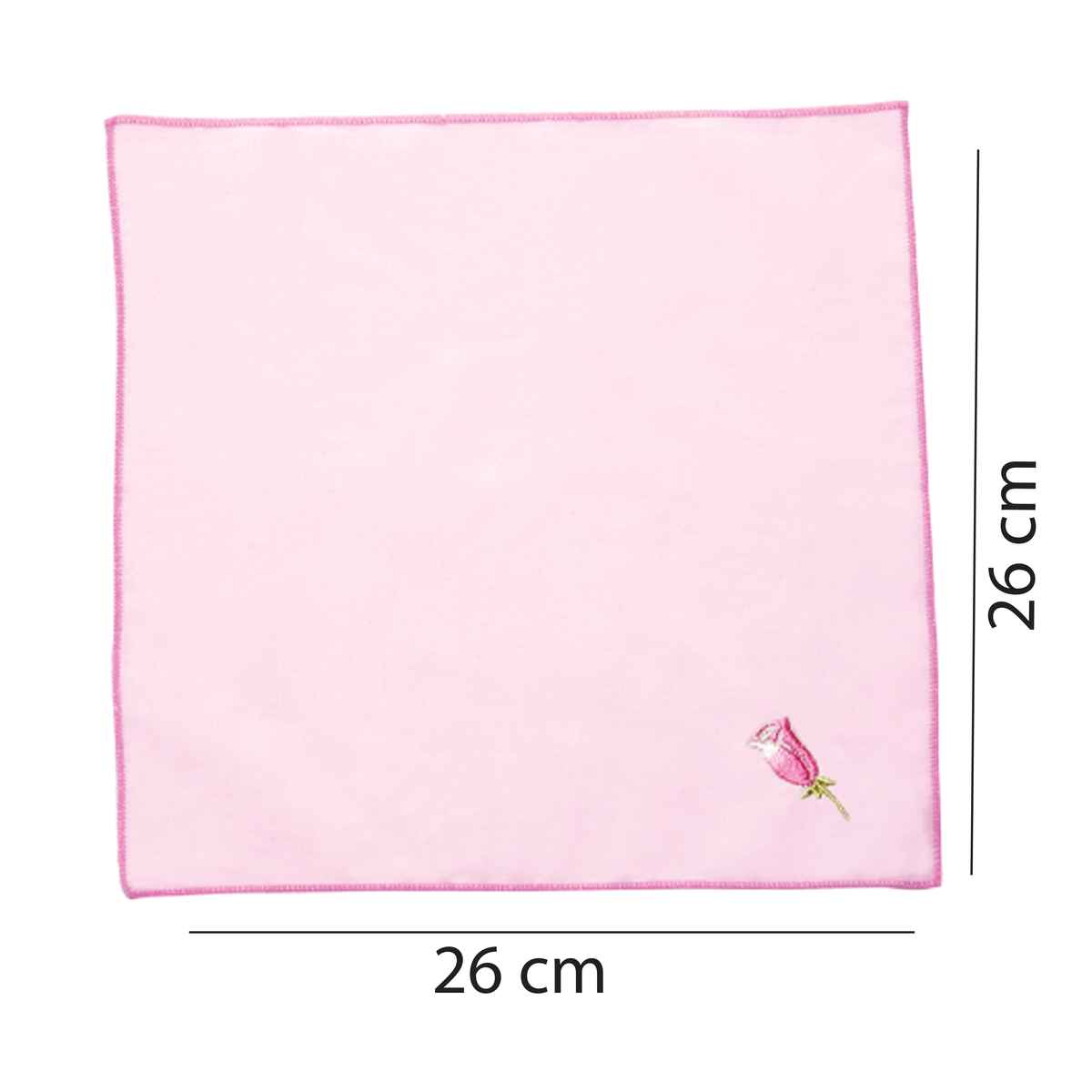 Englo Women's Embroidered Cotton Handkerchief | Multicolour - One Size