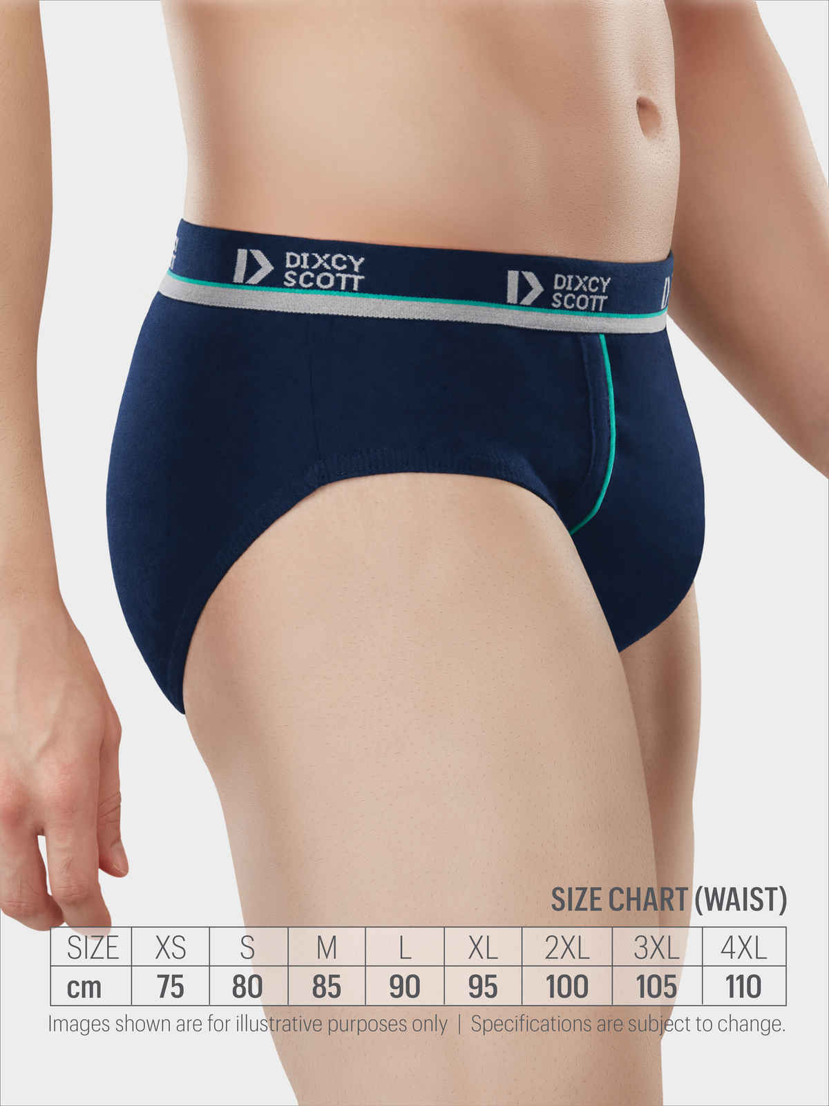 Dixcy Scott Men's Replay Brief | 100% Combed Cotton - Soft & Breathable | Assorted