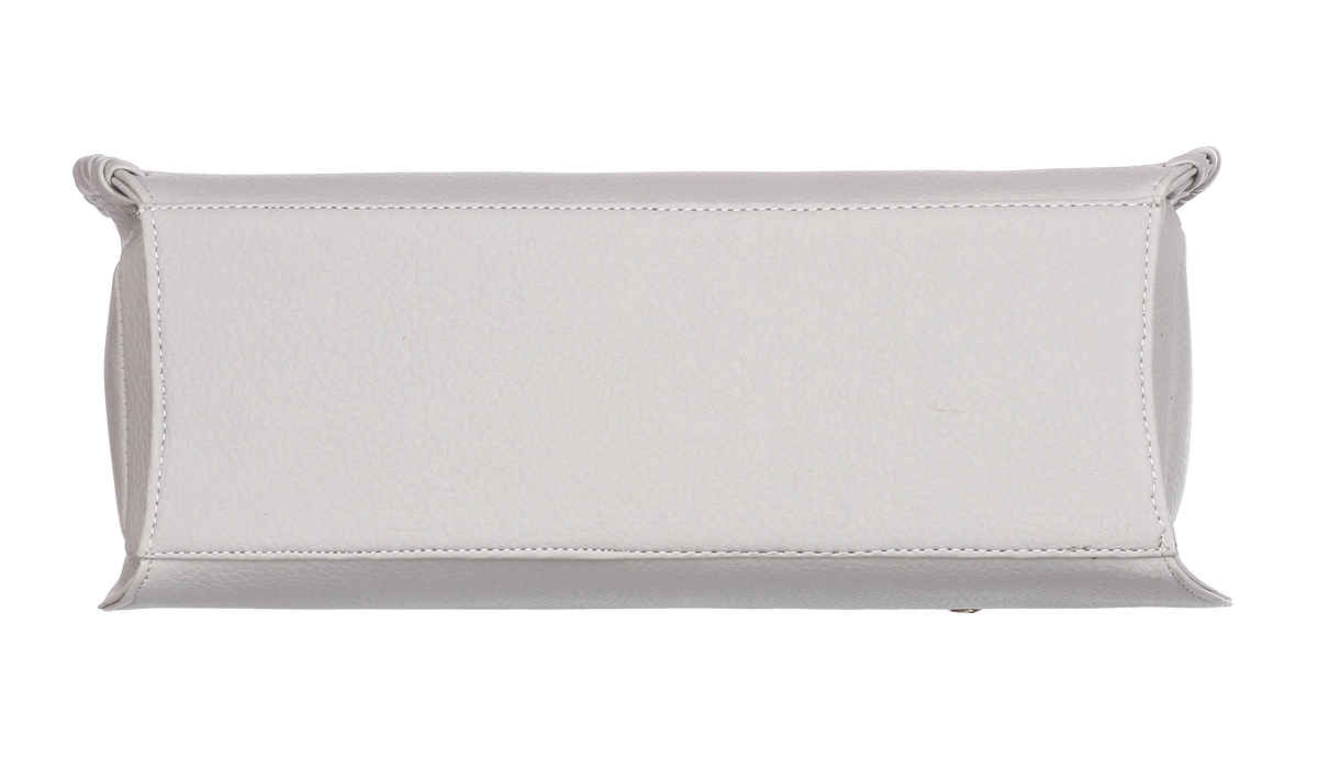 Fostelo Women's Vegan Leather Buenos Luxe Shoulder Bag | Ladies Purse Handbag | Grey - Large