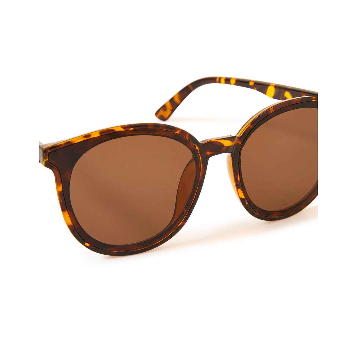 Lavie Herring Safain Women'S Bifold Clutches - Brown (1pc) & Accessorize London Women'S Preppy Sunglasses | Brown (1pc) & Sohi Peach Gold Plated Contemporary Drop Earrings (1pc) Combo