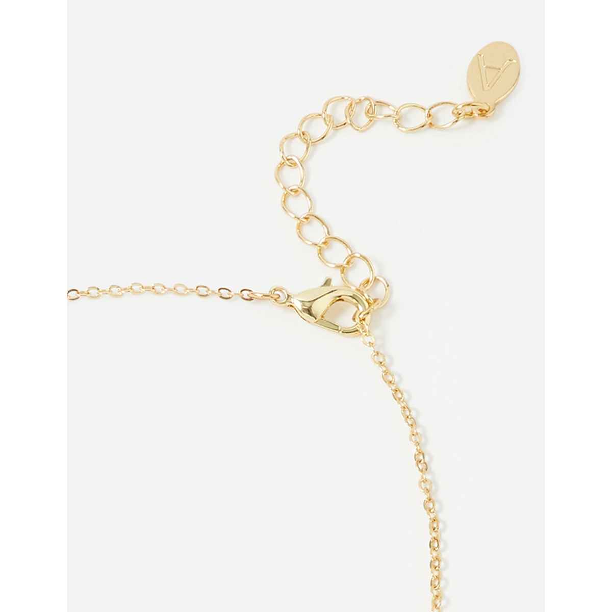 Accessorize London Women's Gold Single Pearl Pendant - Gold