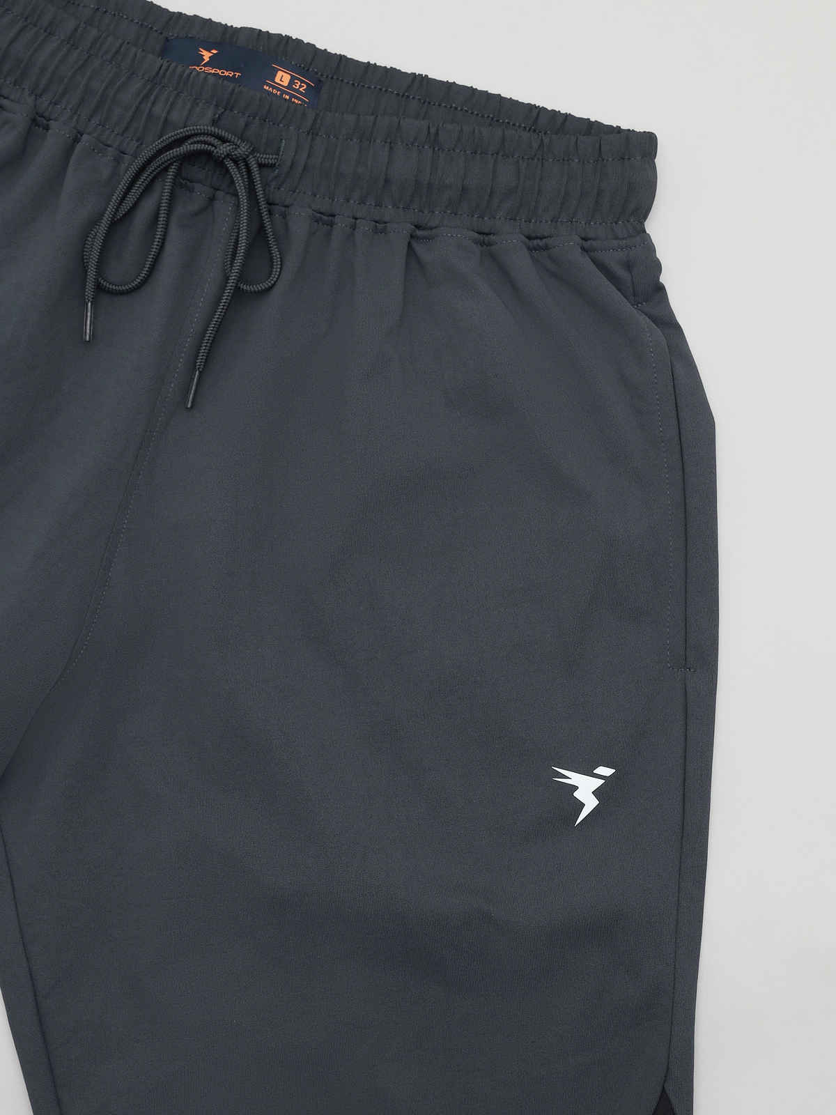 Technosport Men Poly Solid Slim Fit Sports Shorts with ELASTO LITE | Black | XL