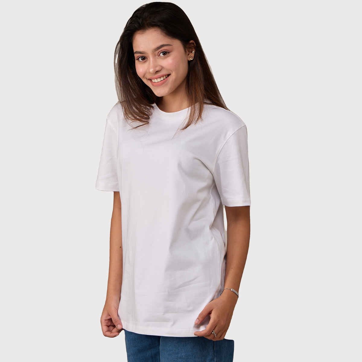 EQL Unisex 100% Compacted Cotton T-shirt | White - S