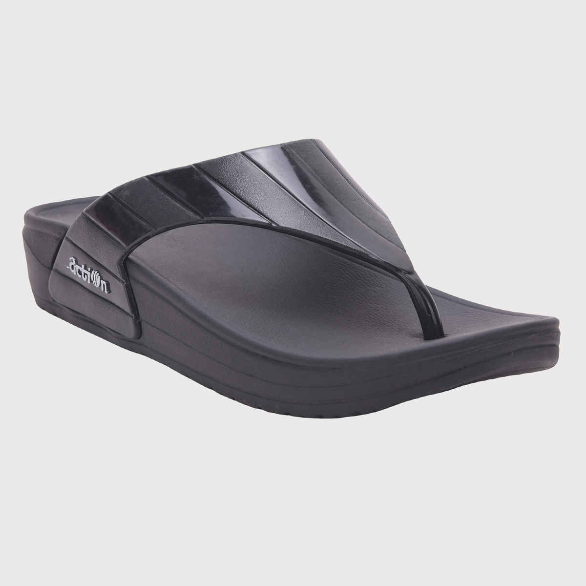 Action Eva Flotter Womens Slippers | Uk | 8 | Black