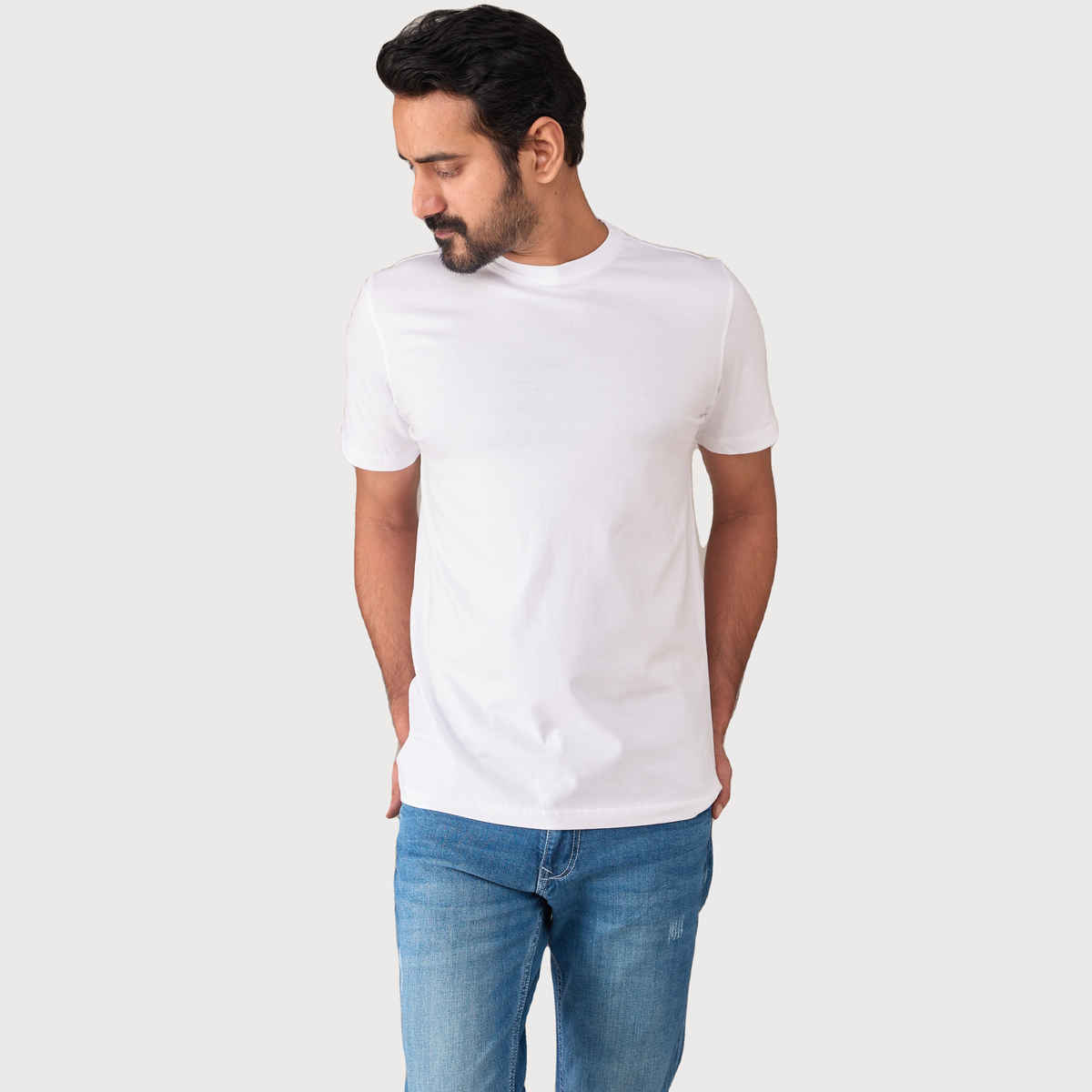 EQL Unisex 100% Compacted Cotton T-shirt | White - S
