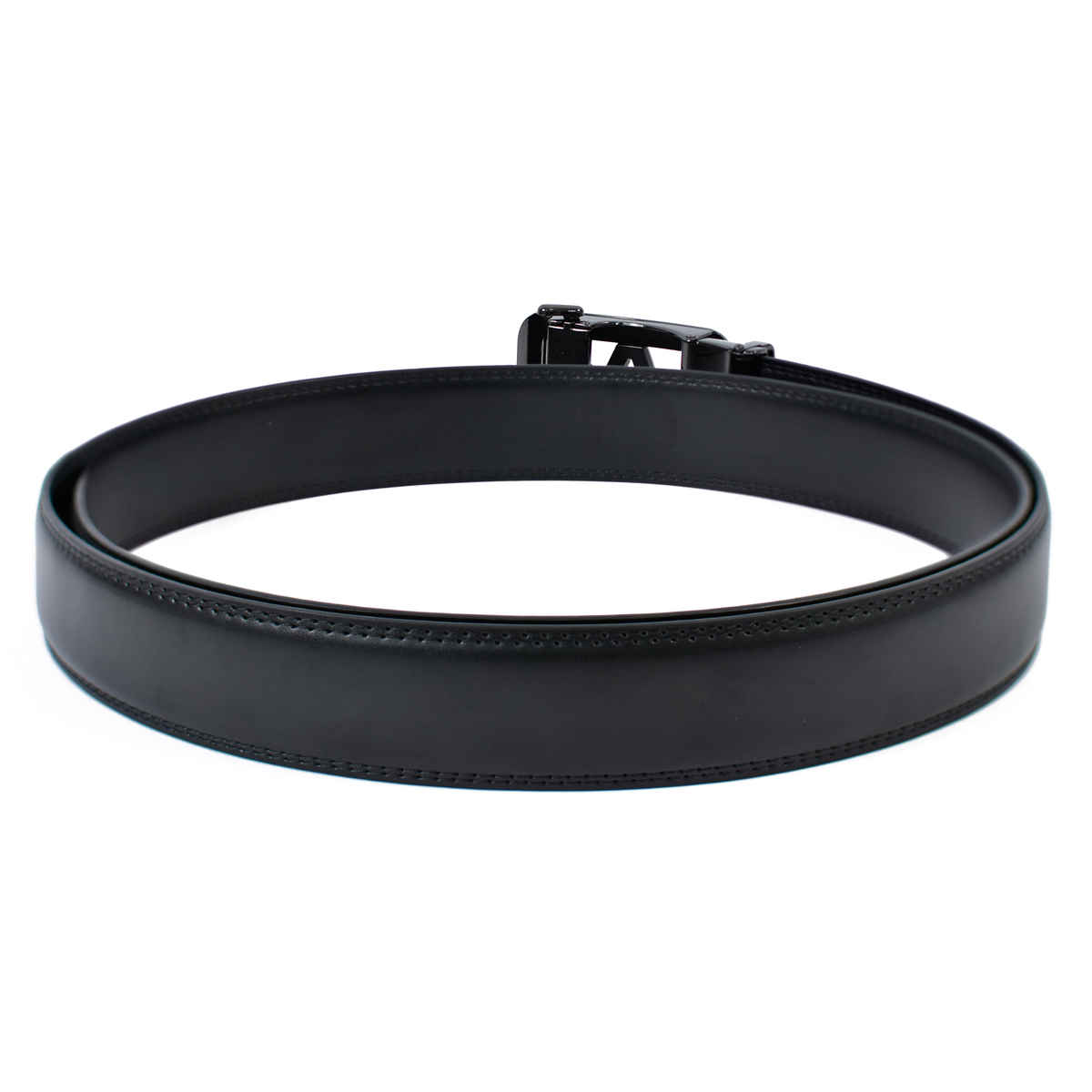 Wildhorn Men's Premium Leather Belt with Auto-Lock Buckle | Black