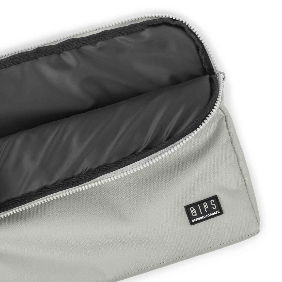QIPS Unisex Solid Polyester 13 L Laptop Sleeve | Grey