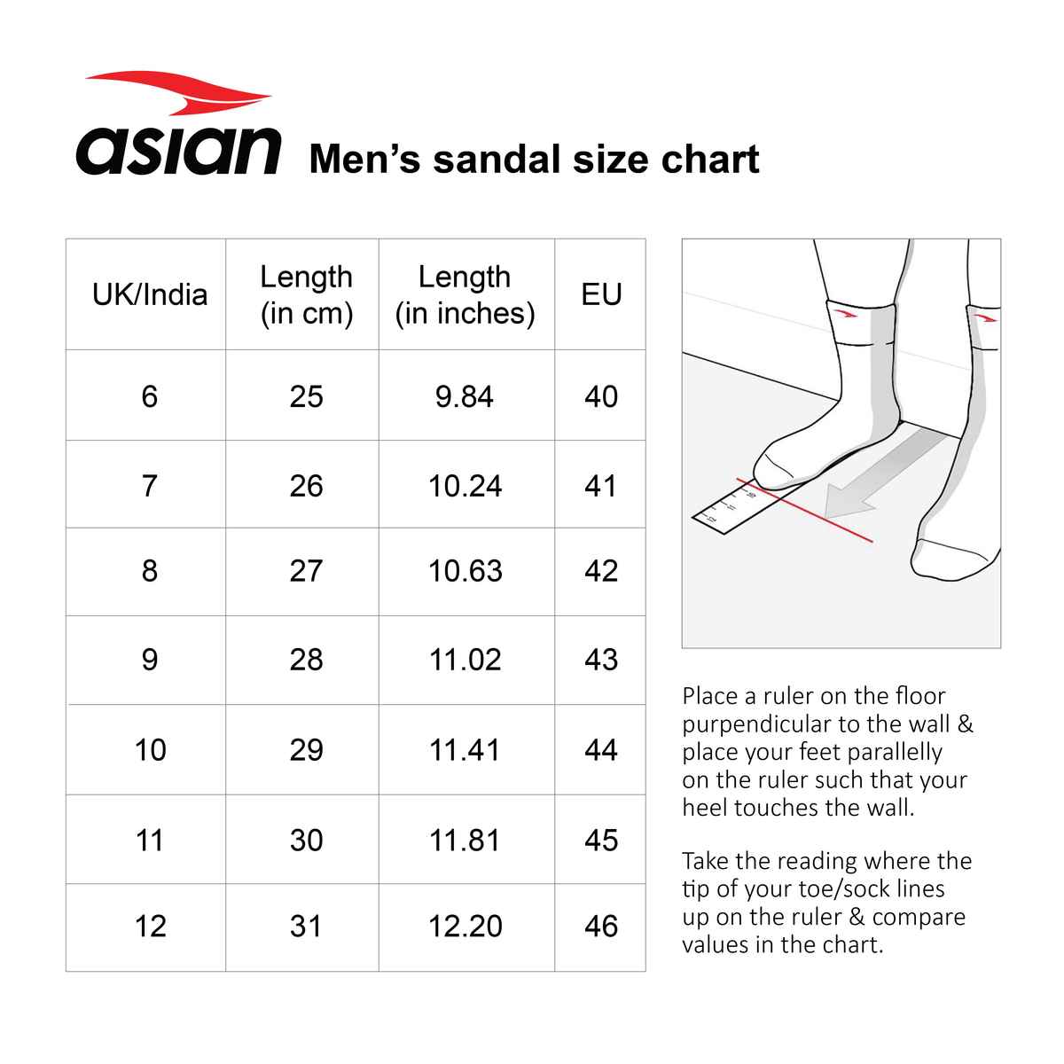 Asian Agc-14 Men Clogs Black (Size-6)