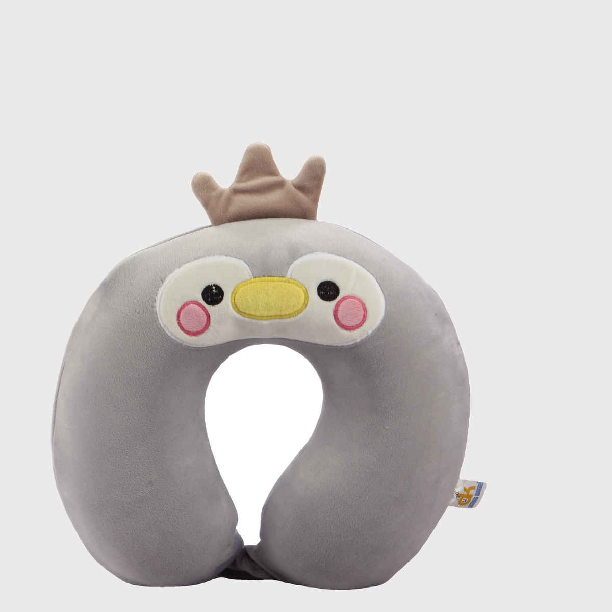 ORKA Unisex Solid Embroidery Supersoft Neck Pillow | Light Green - Free Size