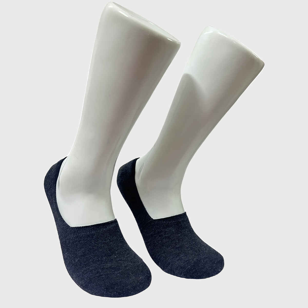 Royal Mart Unisex Cotton Blend No Show Socks | Dark Grey - Free Size
