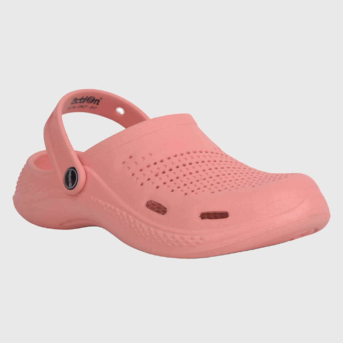 Action Women's Ontc-17 Ultra Lightweight Clogs | Trendy Colors | Air Pass Upper | Peach - UK 4