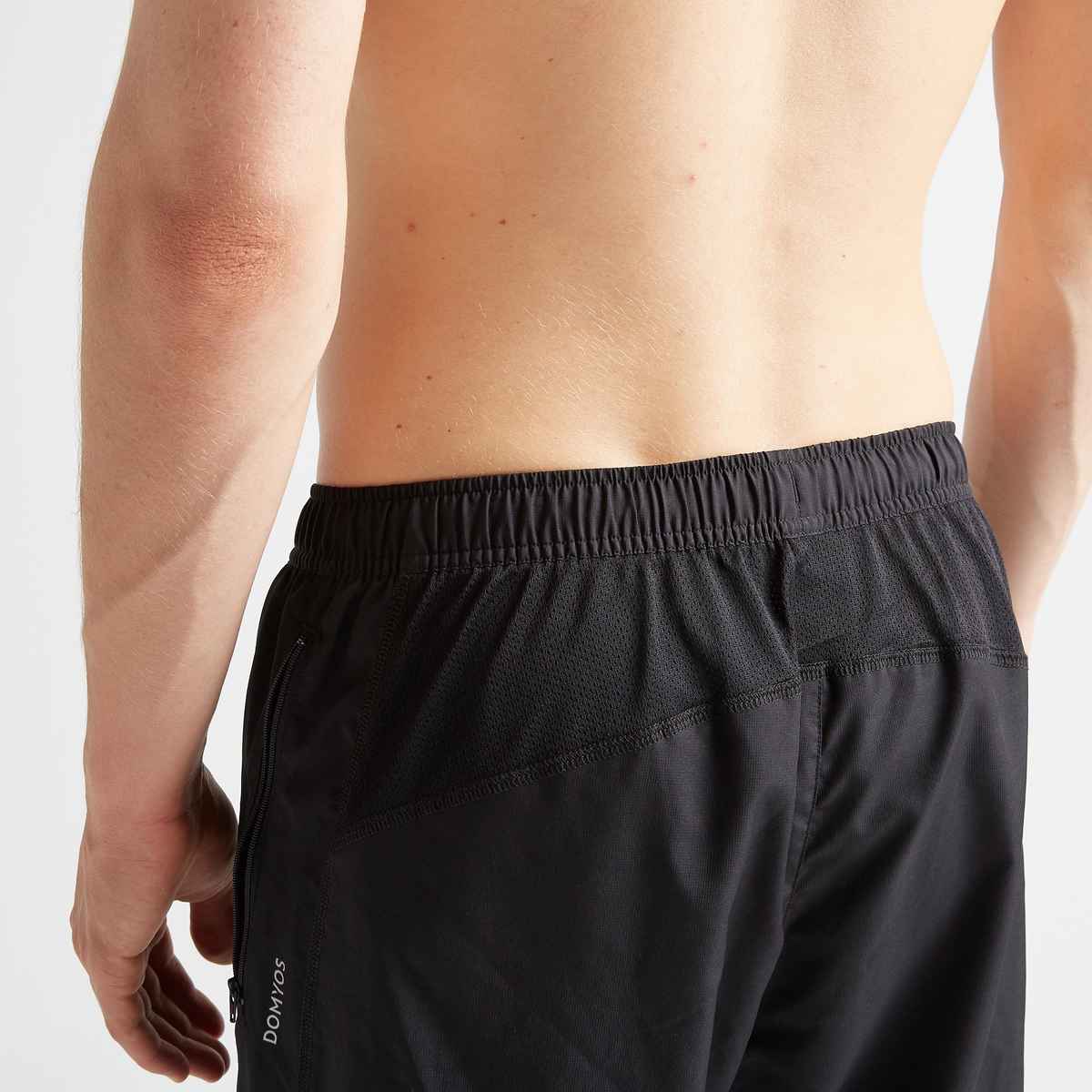 Domyos By Decathlon | Men Quick Dry Zip Pocket Gym Trackpant - Black, XL (L31)